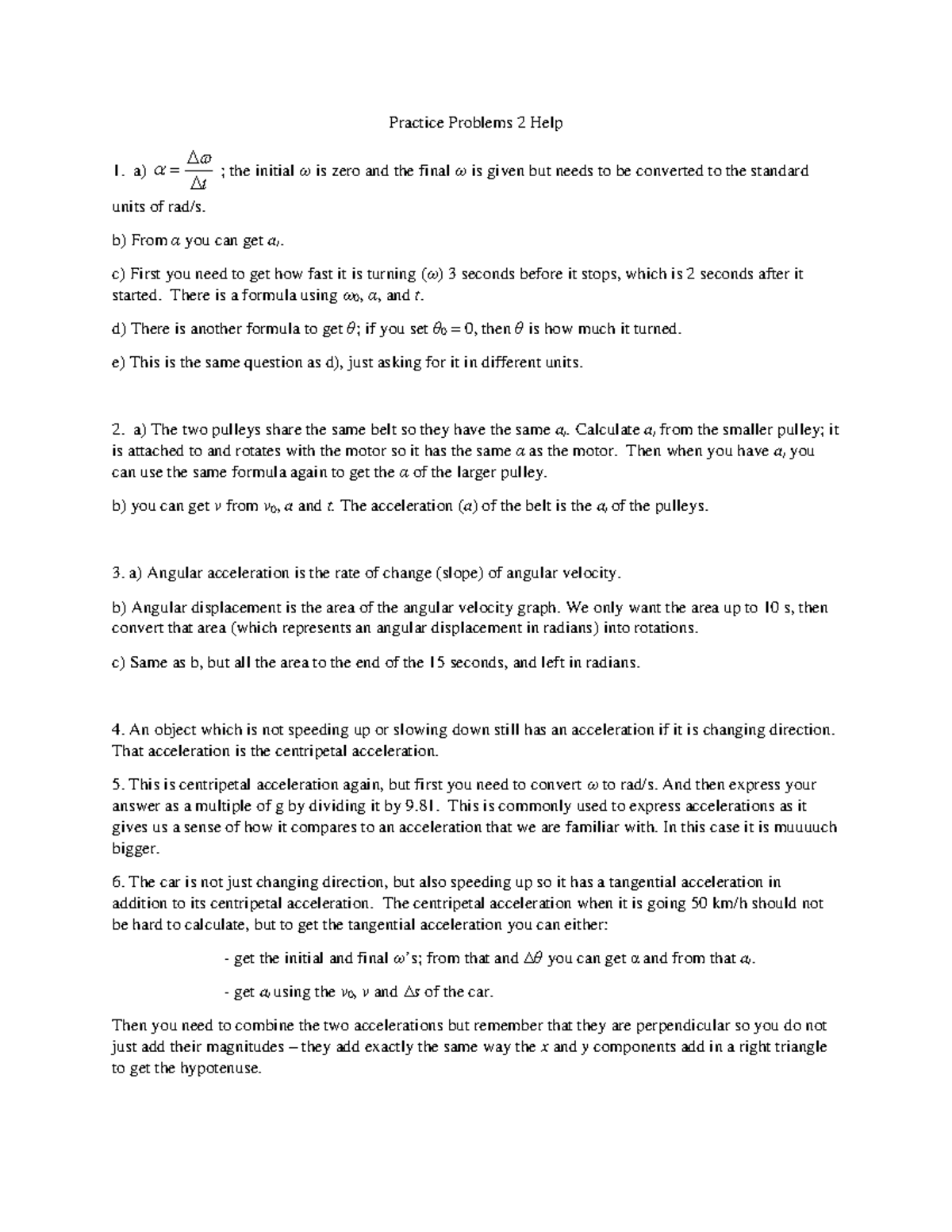 Practice Problems 2 Help - 203-NYA-05 - Studocu