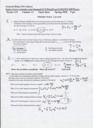 Projectile Motion Worksheet (Case 3) - PHY 115 - Studocu