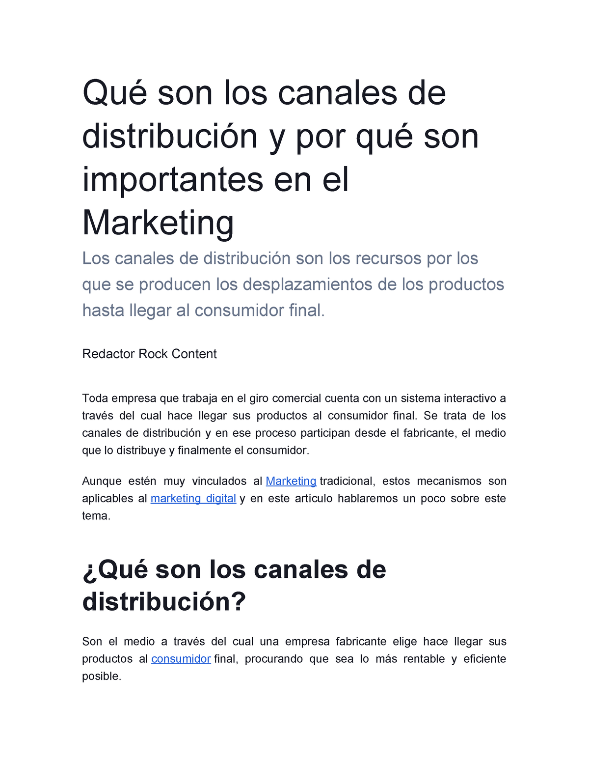 Qué Son Los Canales De Distribución Y Por Qué Son Importantes En El Marketing Qué Son Los 4639