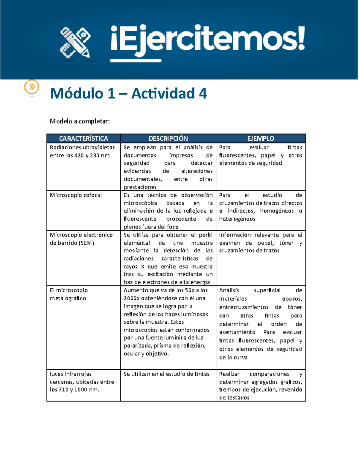 Actividad 4 M1 Modelo - Módulo 1 – Actividad 4 Modelo A Completar ...