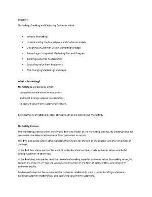 Chapter 6b - Lecture notes 6 - Chapter 6 Business Markets and Business ...