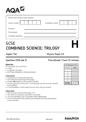 8464 B 2H QP Combined Science Trilogy G 26Nov21 AM - jun218464b2h01 IB ...