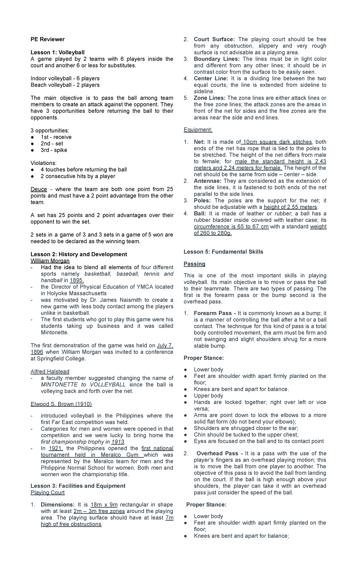 PEReviewer Reviewer in PE and Health Grade 11 PE Reviewer Lesson 1