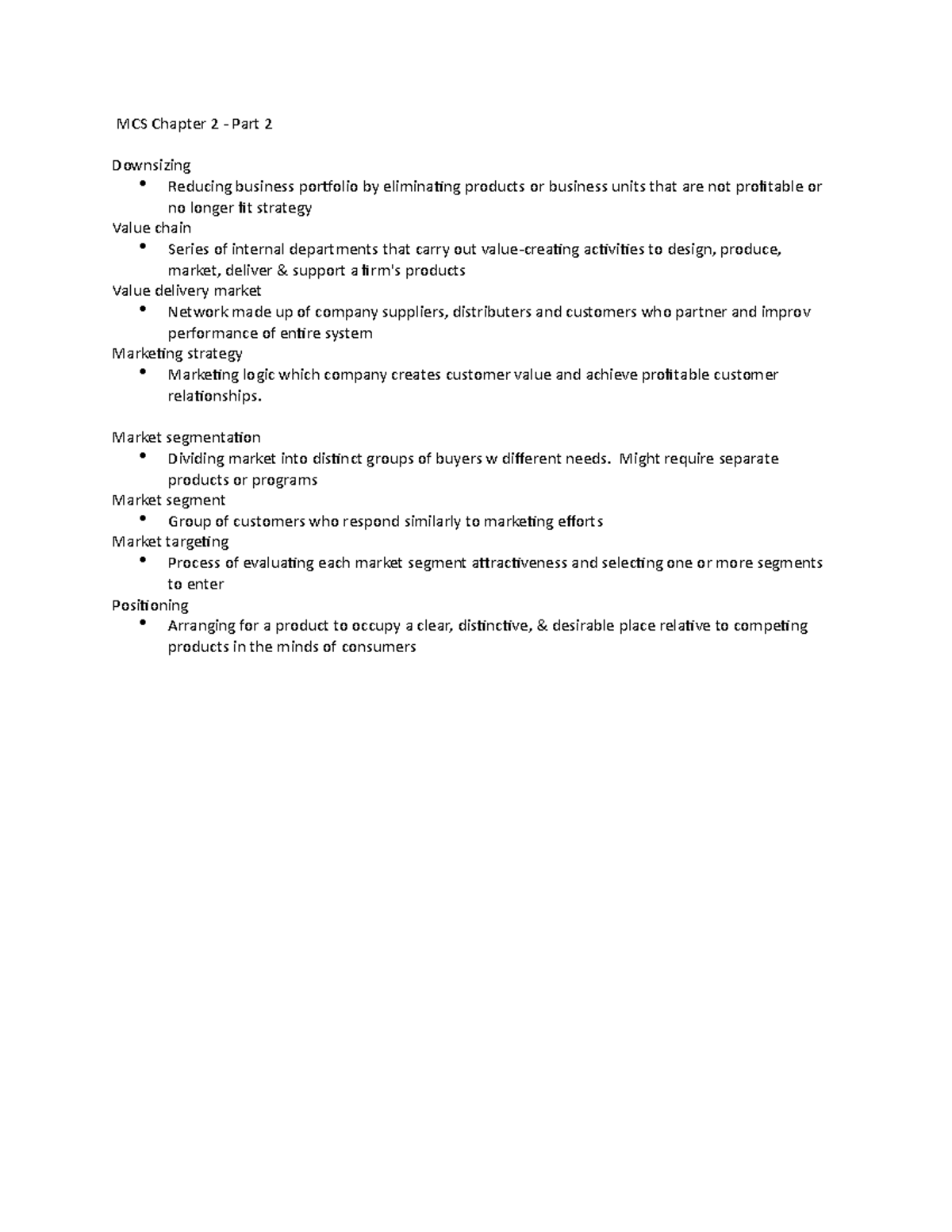 MCS 1000 Chapter 2 - MCS 1000 Ch.2B Notes - MCS Chapter 2 - Part 2 ...