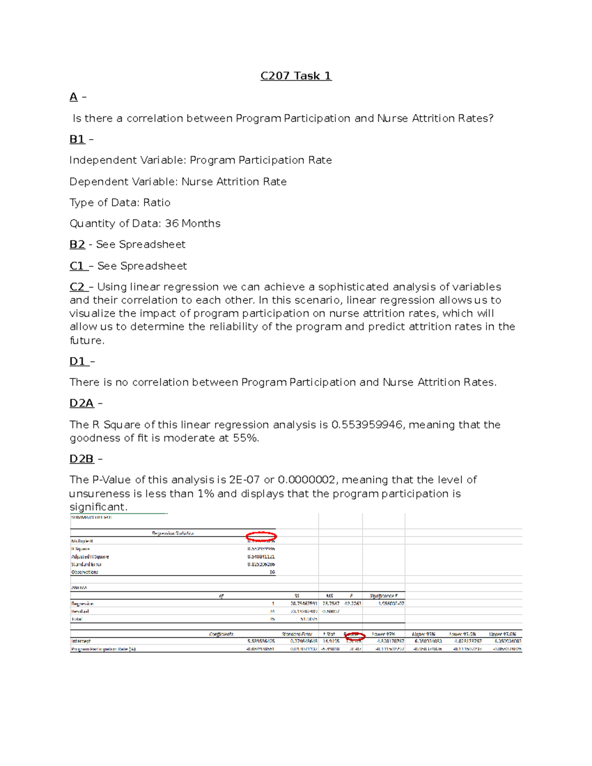 C207 Task 1 - C207 Task 1 - C207 Task 1 A – Is There A Correlation ...