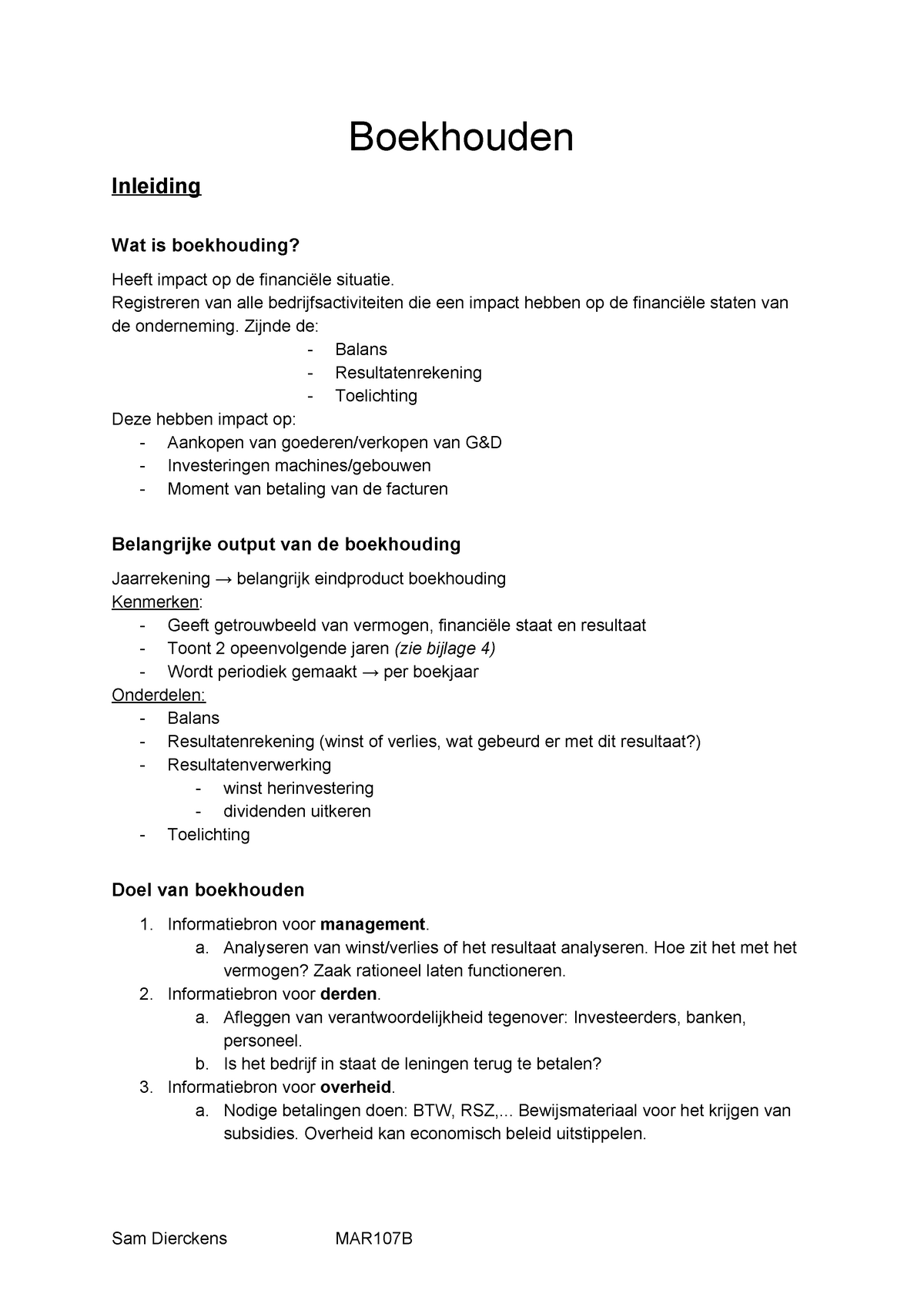 Boekhouding - Samenvatting Boekhouden - Boekhouden Inleiding Wat Is ...