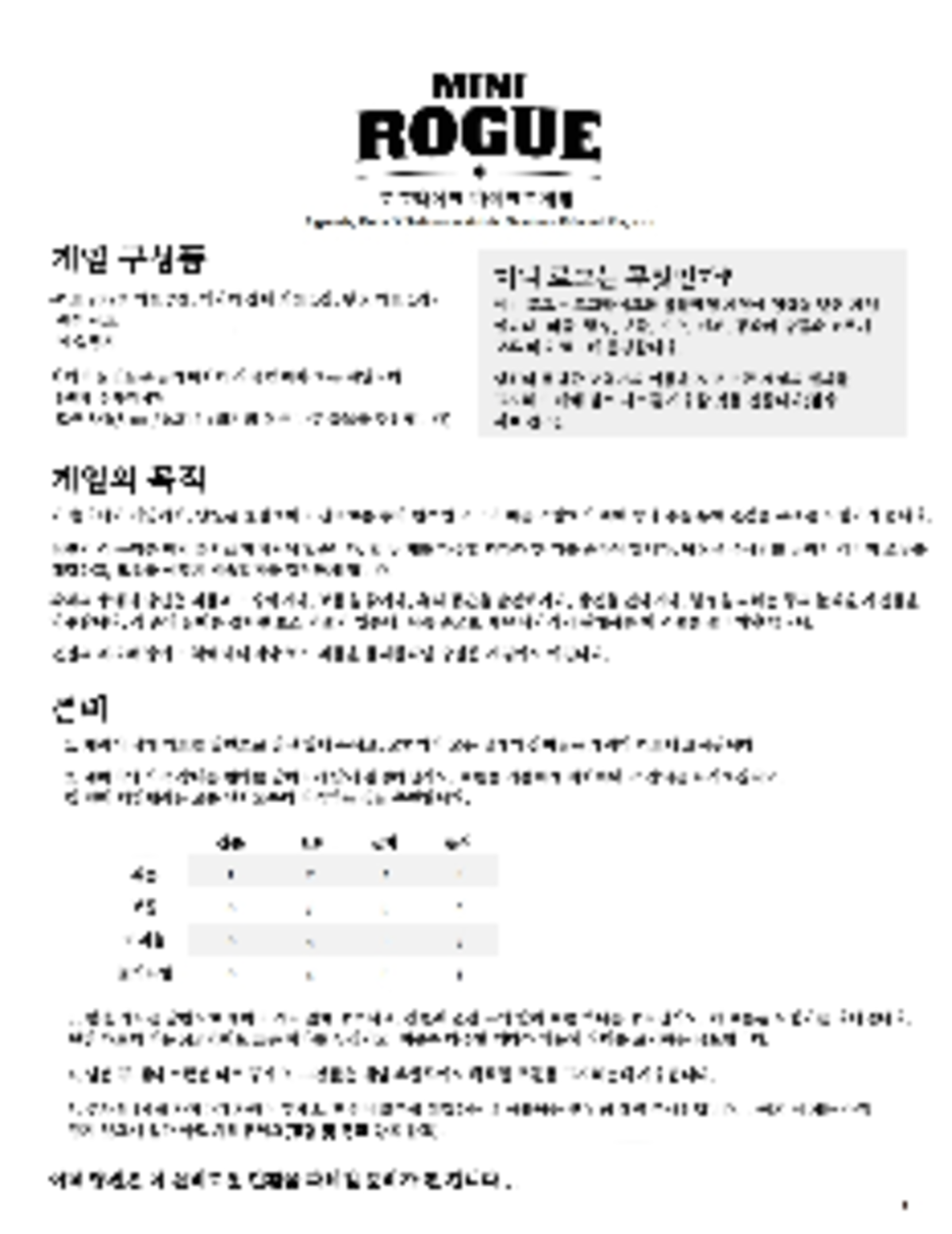 717594206 mini rogue rulebook korean Sciences de l'ingénieur Studocu