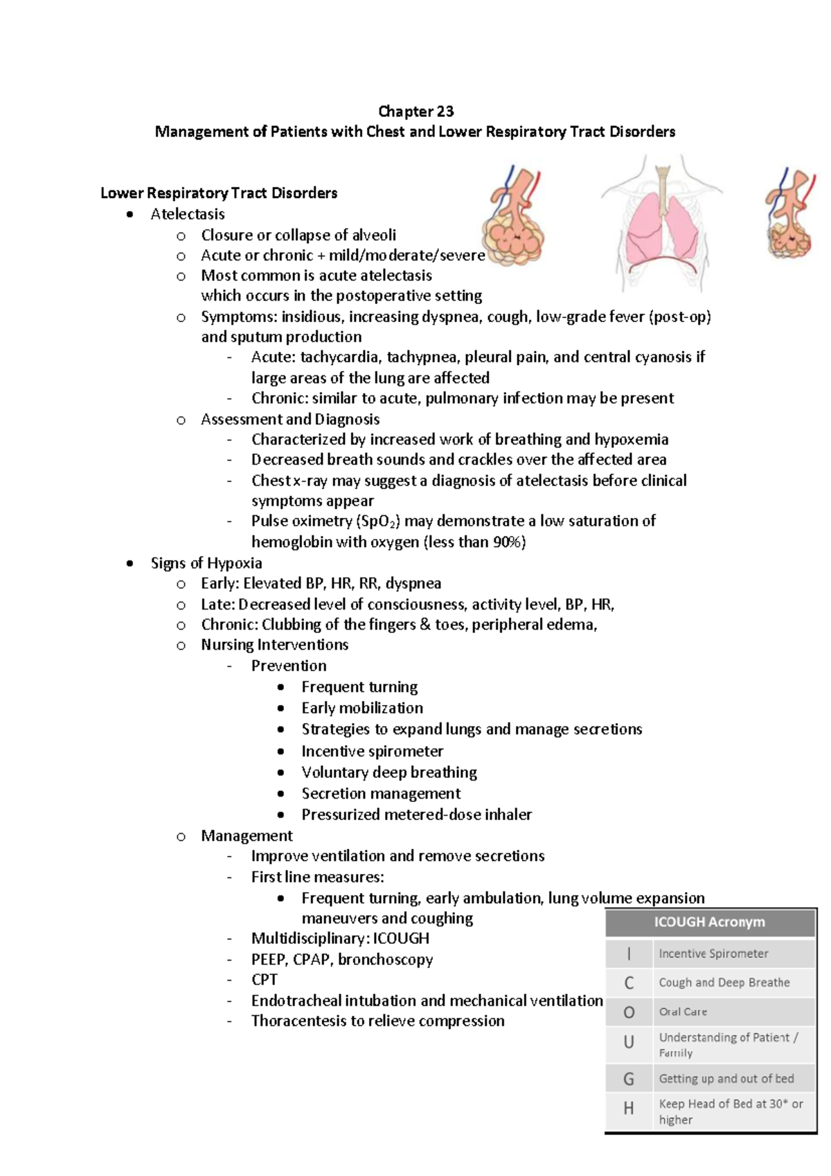 NURS 332 - Med Surg Chapter 23 notes - Chapter 23 Management of ...