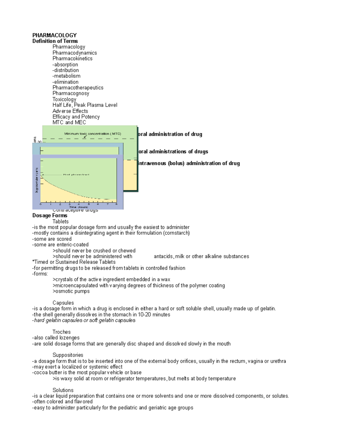 Pharma Notes PHARMACOLOGY Definition of Terms ฀ Pharmacology
