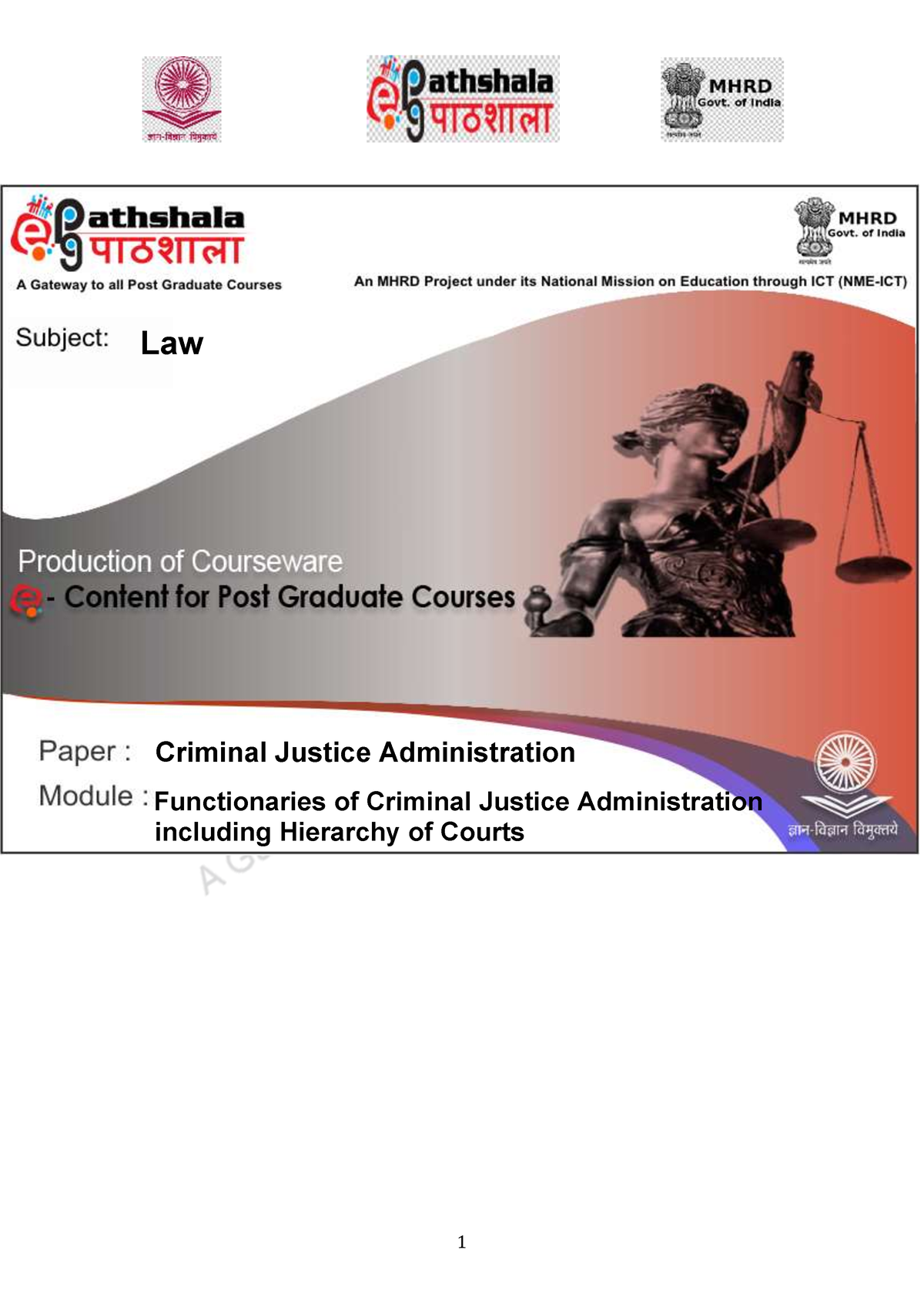 cjs-law-criminal-justice-administration-functionaries-of-criminal