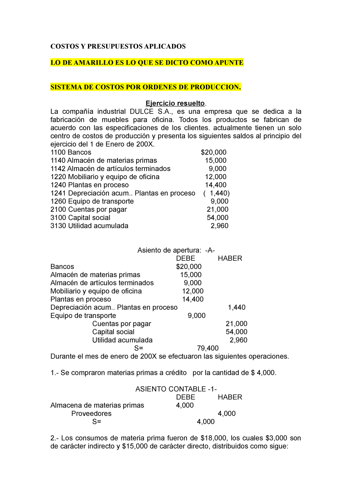 7.3.-. Ejerc Resulto Ordenes DE Produccion Y Ejercicios Reforzamiento ...