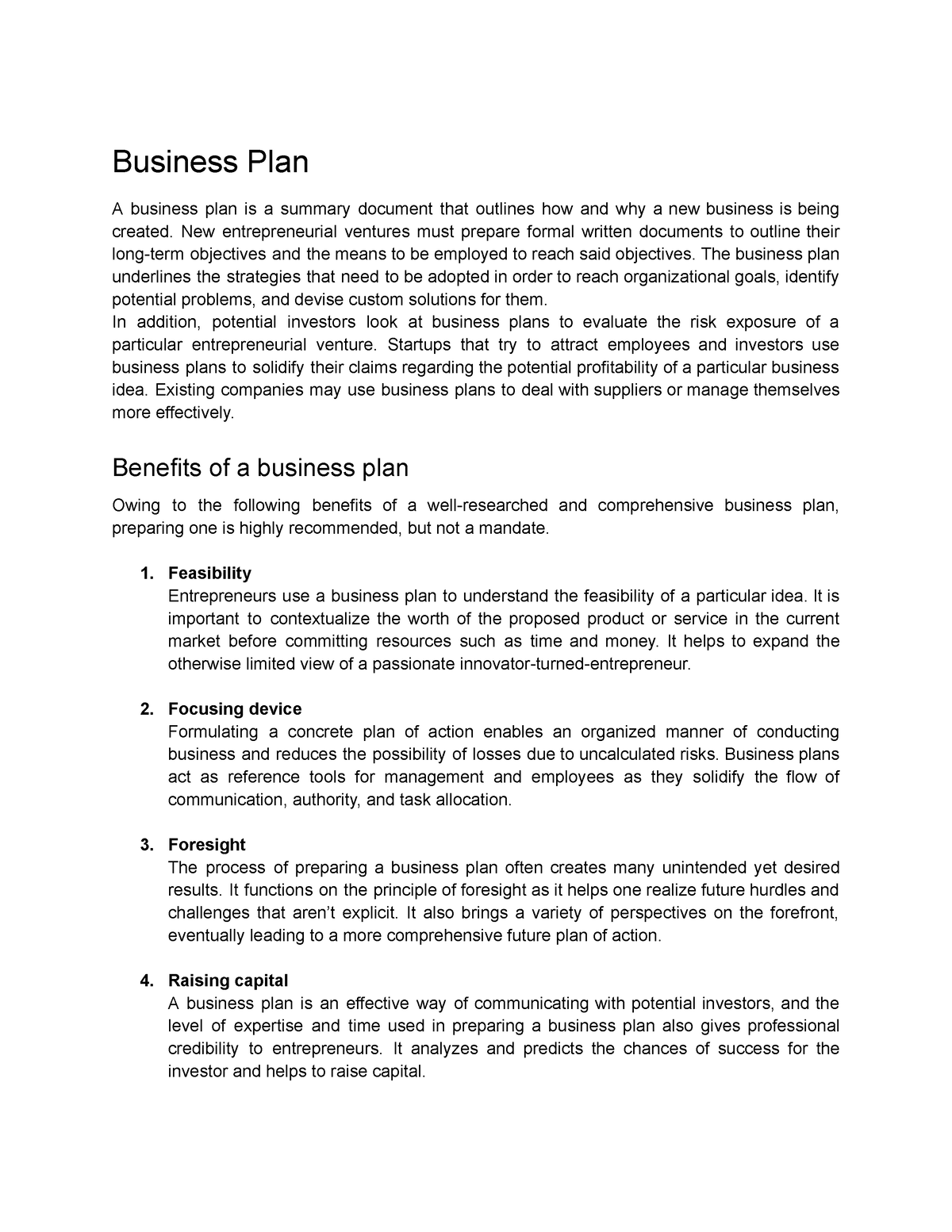 business plan for a pos business