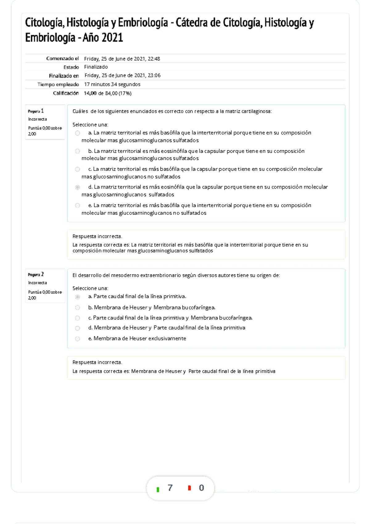 Parciales - ejemplo de exámenes pasados - Incorr ecta Puntúa 0 ,00 ...