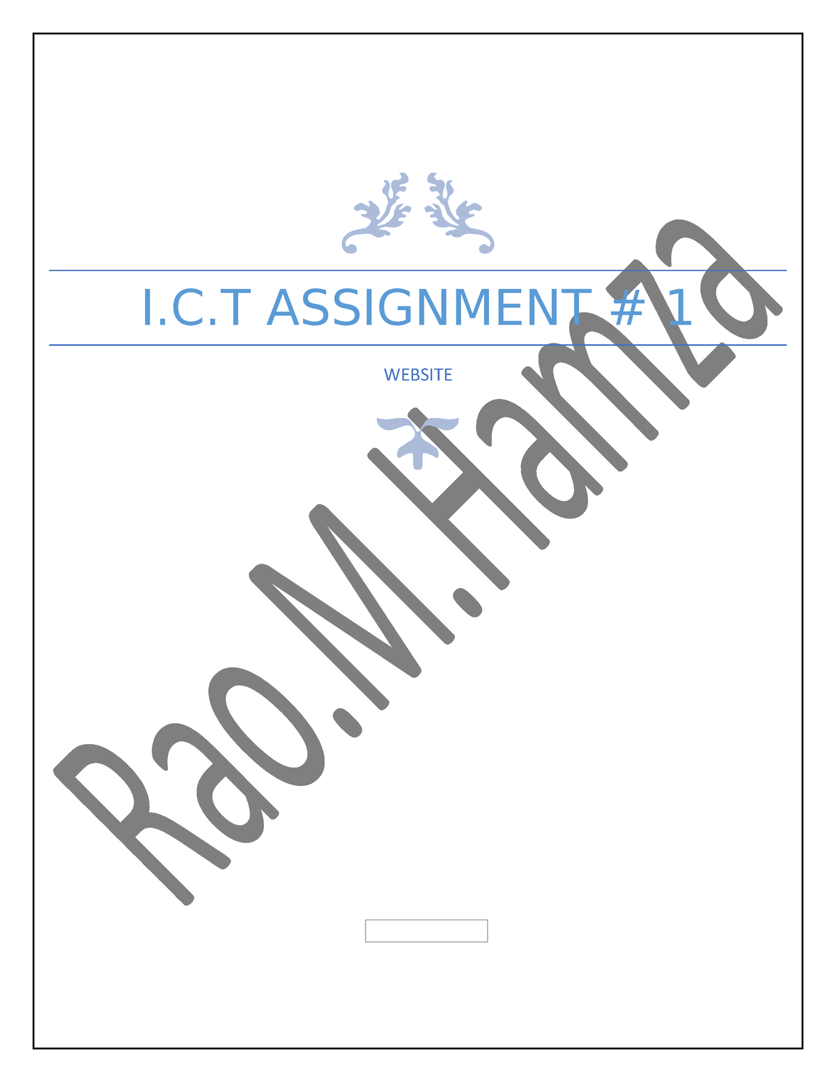 ict assignment inter 1st year