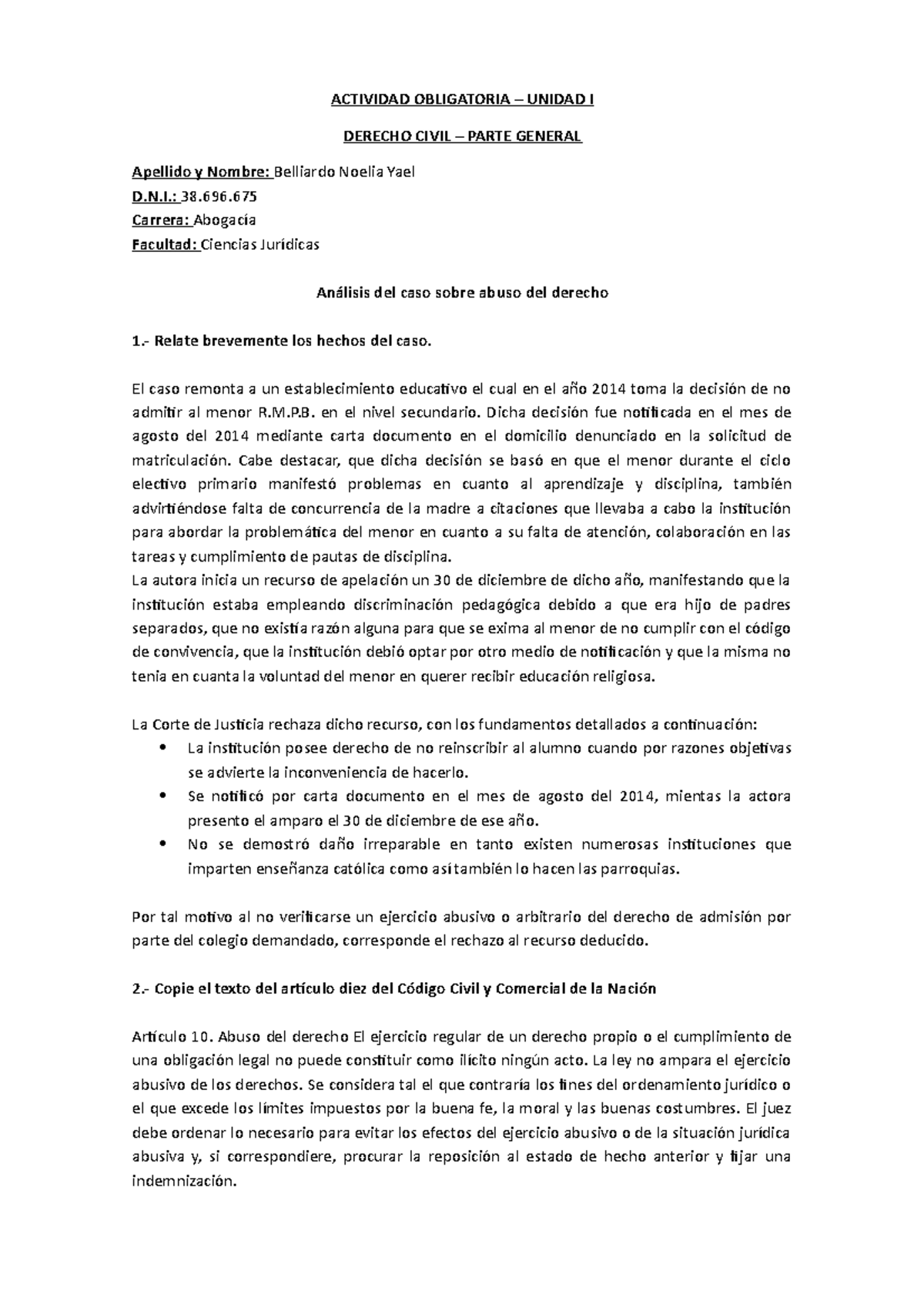 Derecho Civil Act 1 - Actividad Integradora 1 - ACTIVIDAD OBLIGATORIA ...