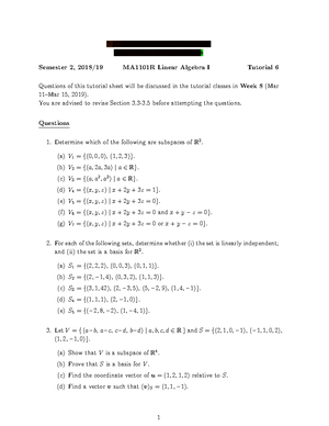 A linear transformation and dim - Let B 1 , B 2 be ordered basis of V ...