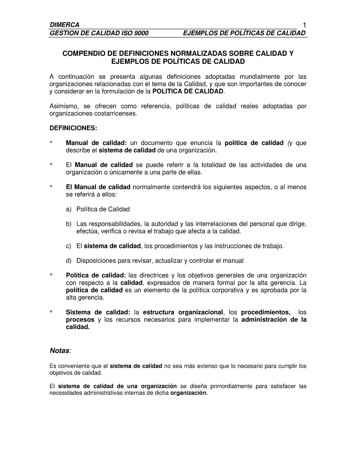 Politicasde Calidad Ejemplos Gestion De Calidad Iso 9000 Ejemplos De PolÍticas De Calidad 1 3476