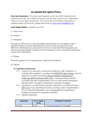 Database credentials policy - Database Credentials Coding Policy Free ...
