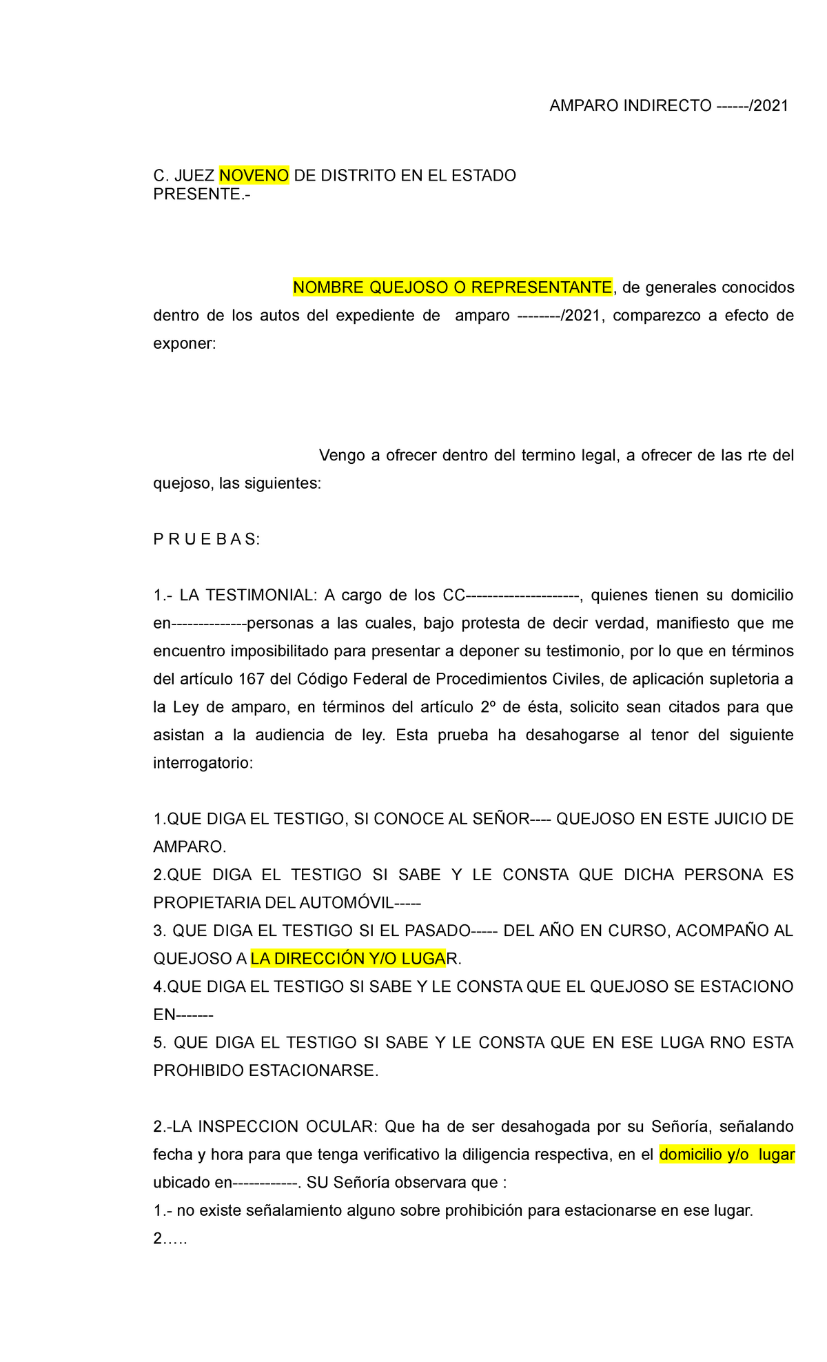 Demanda De Amparo Indirecto Constitucional C Juez De Porn Sex Picture 