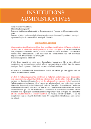 Institutions Judiciaires L1 Droit - Institutions Judiciaires Et ...