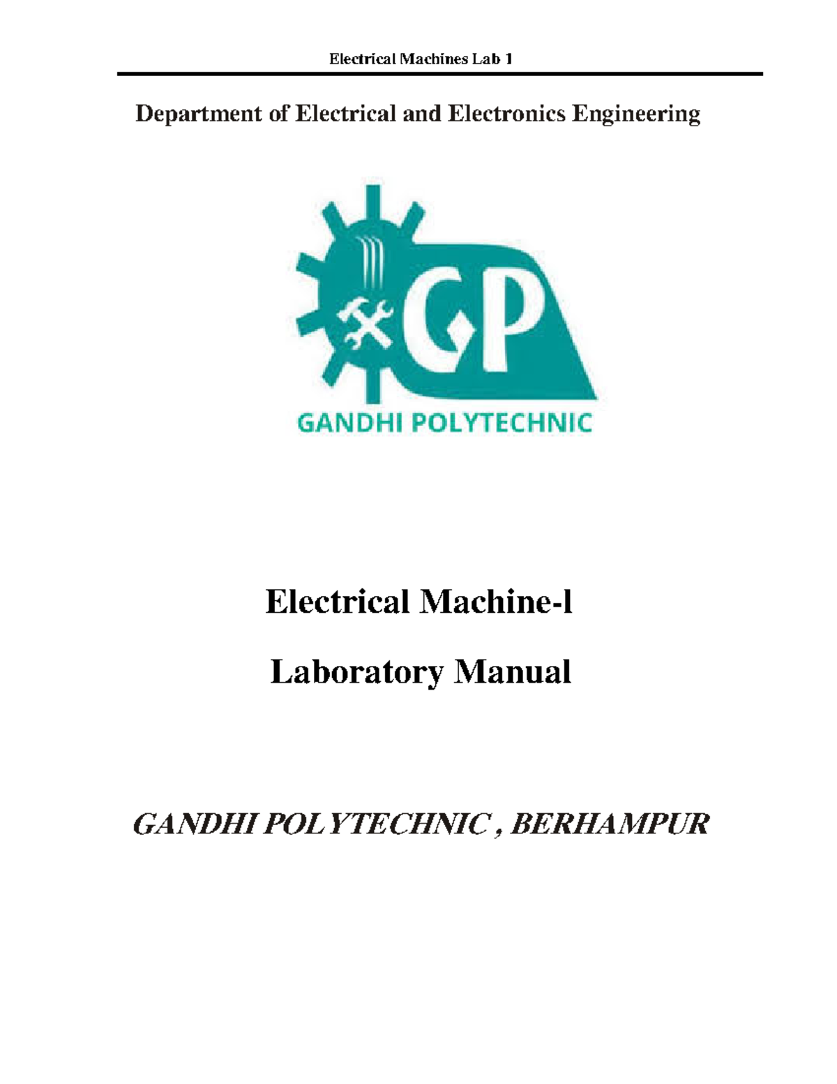 18. A) Electrical LAB Practice lab Mannual - ####### Department of ...