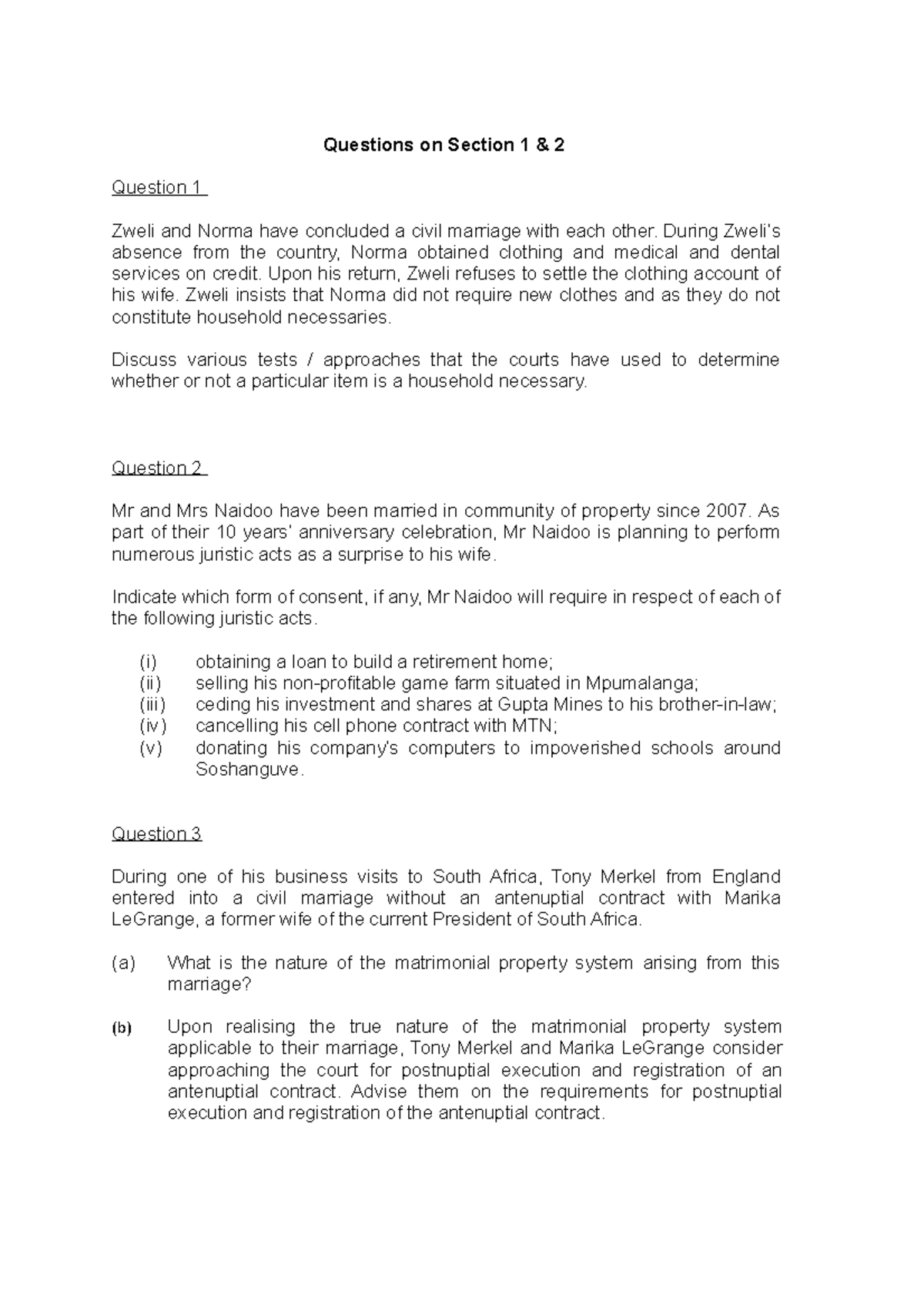 Questions+on+Section+1+ +2+ my Unisa - Questions on Section 1 & 2 ...