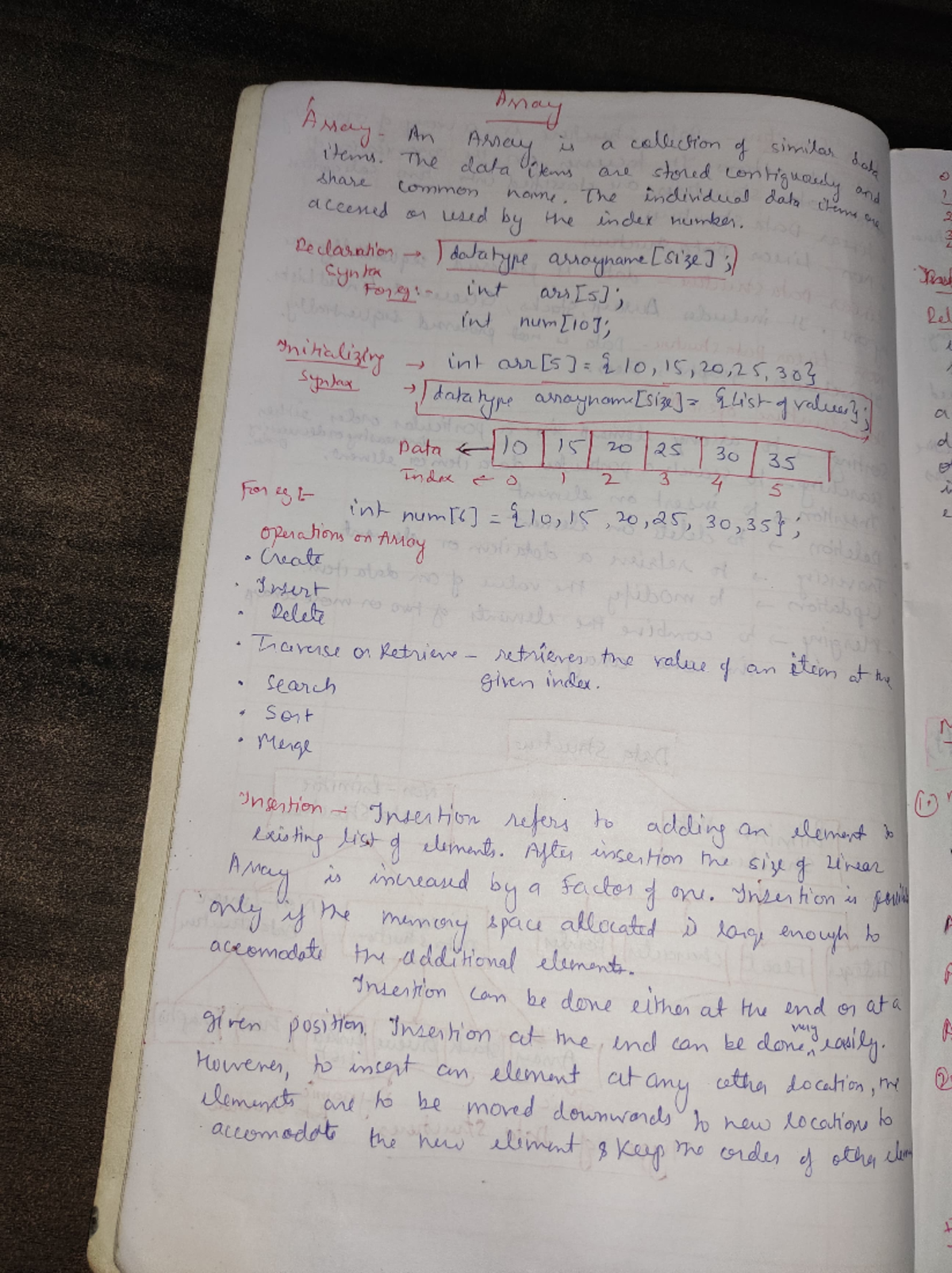 Arrays - vey helpful notes by Dr Priyanka - Data Structures And ...