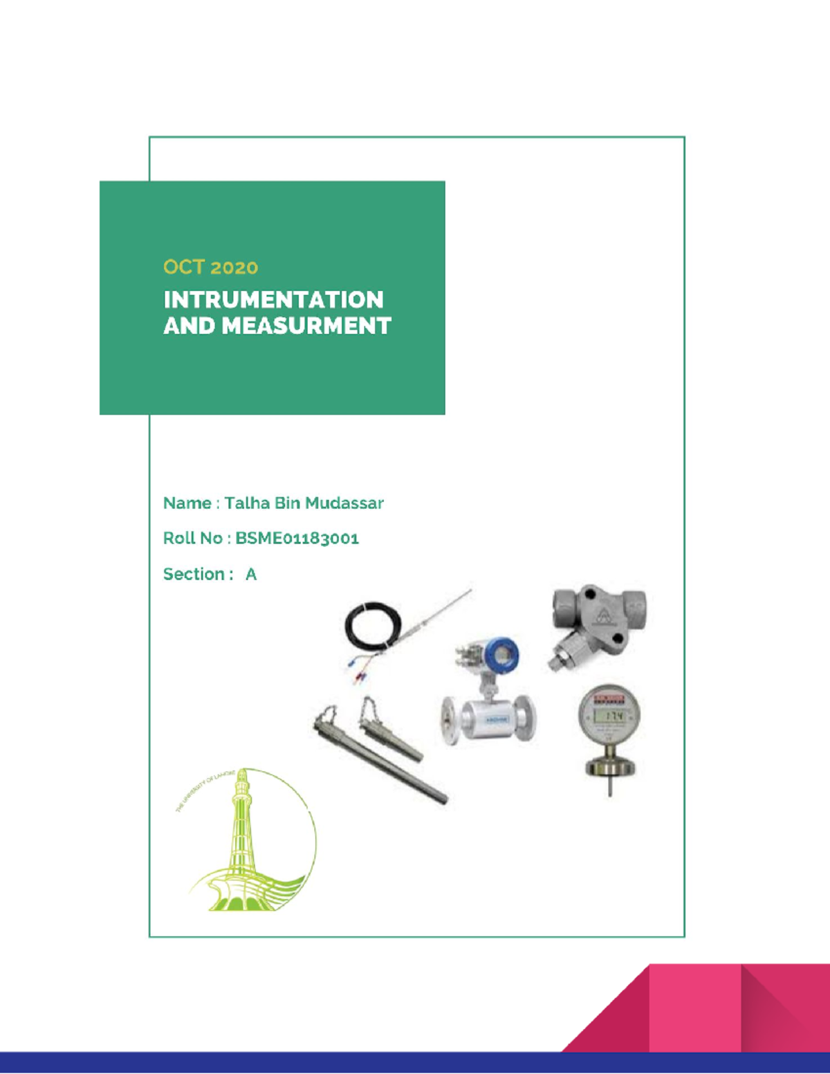 Instrumentation and measurment - Terminologies Related to Measurement ...