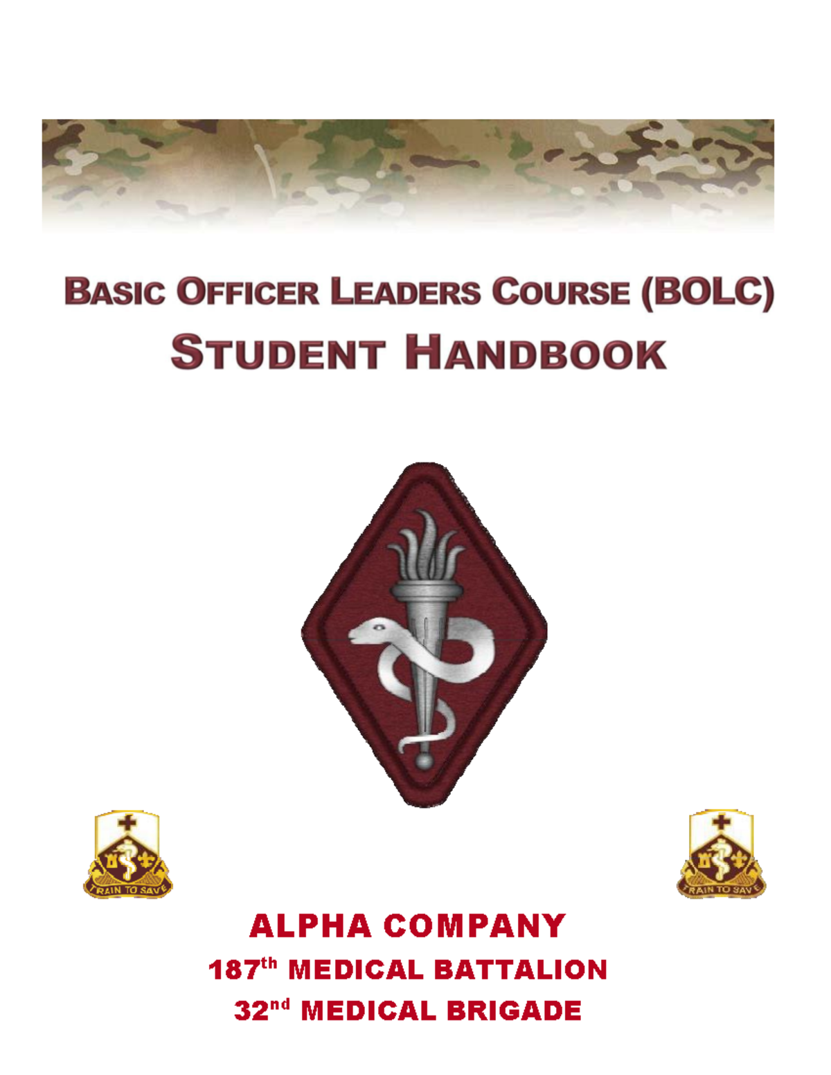1 BOLC Student Handbook (20211210) - ALPHA COMPANY 187 th MEDICAL ...