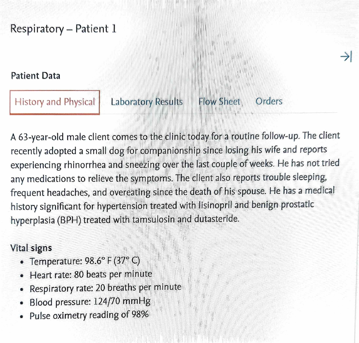 nursing case studies med surg