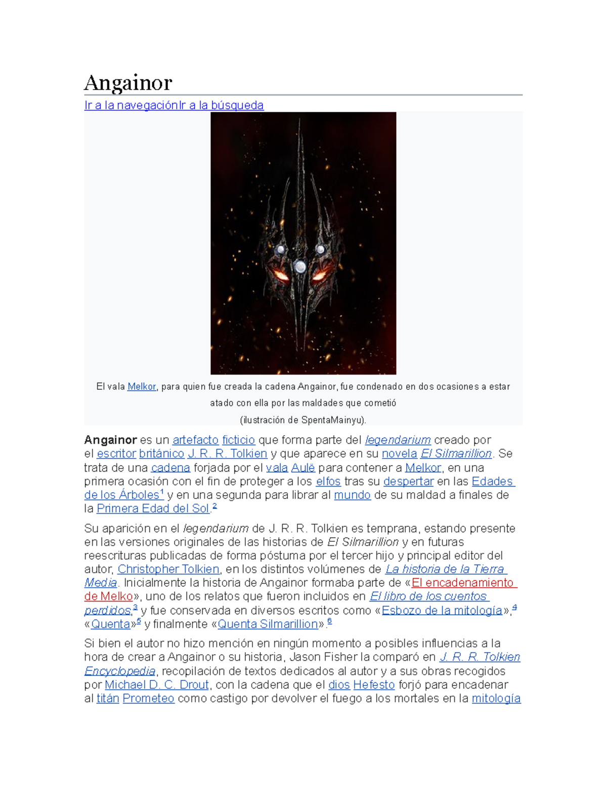Angainor - Angainor es un artefacto ficticio que forma parte del ...