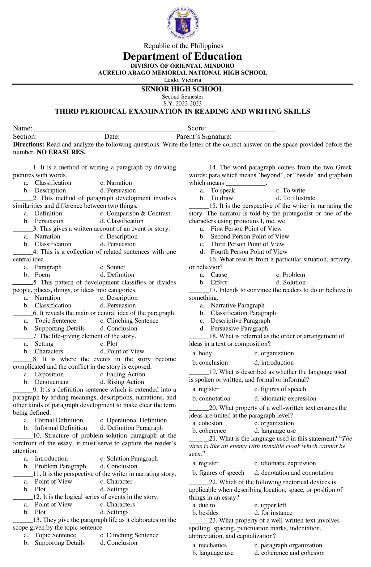 Periodical Specialising In Charts