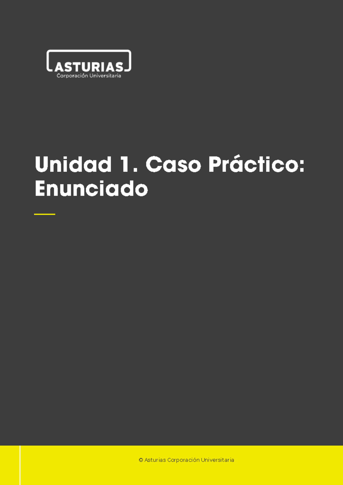 Documentos Para La Revisi n De Todos Los Interesados 1 Unidad 1 Caso