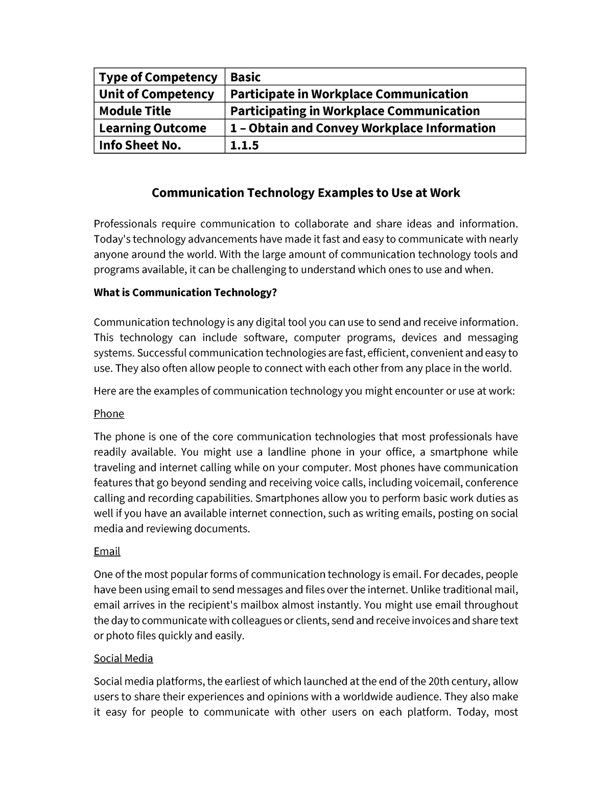 B1 1-5 COM Technology - Lecture Notes And Visual Learning Materials ...