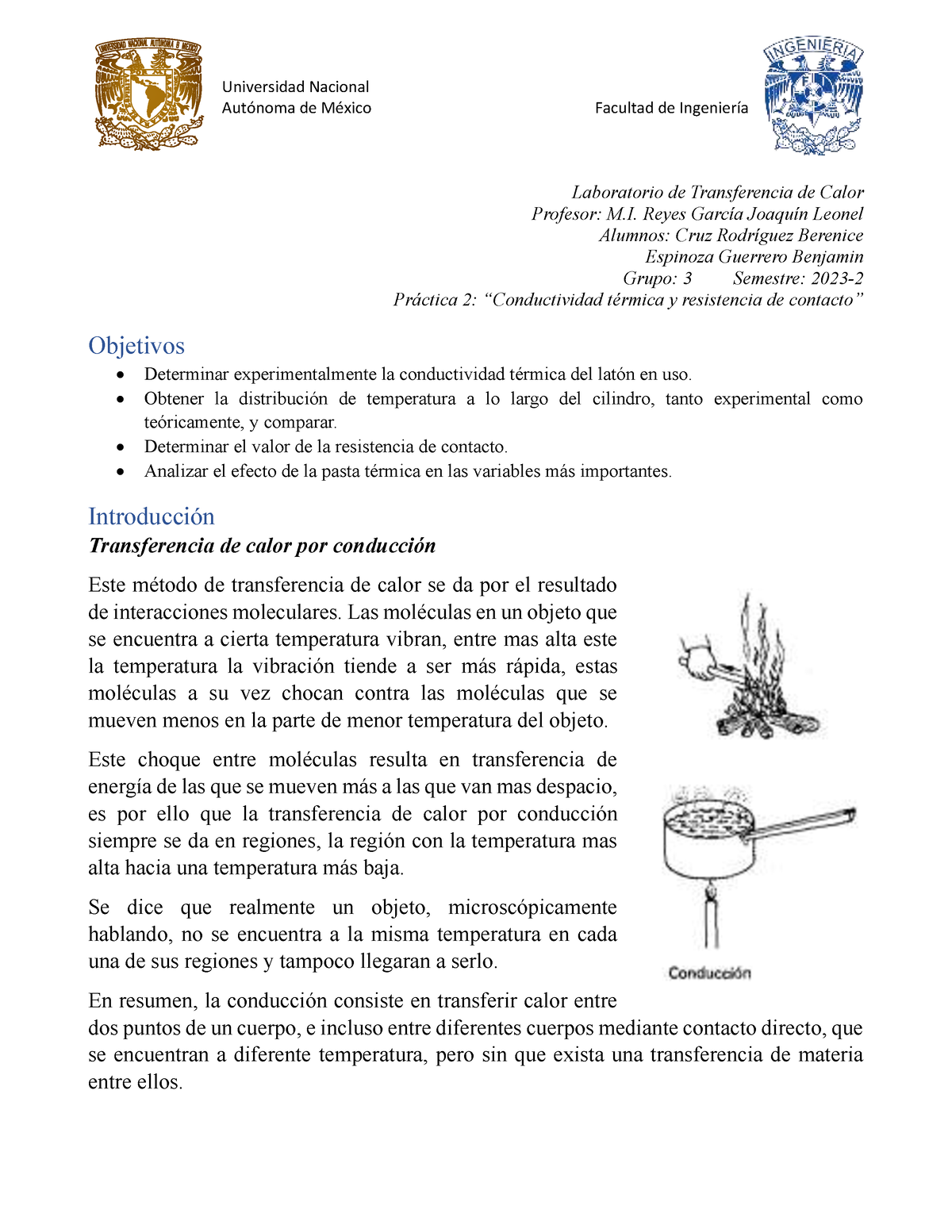 Práctica 2 TC - Practica 2 De Transferencia De Calor Conduccion Y ...