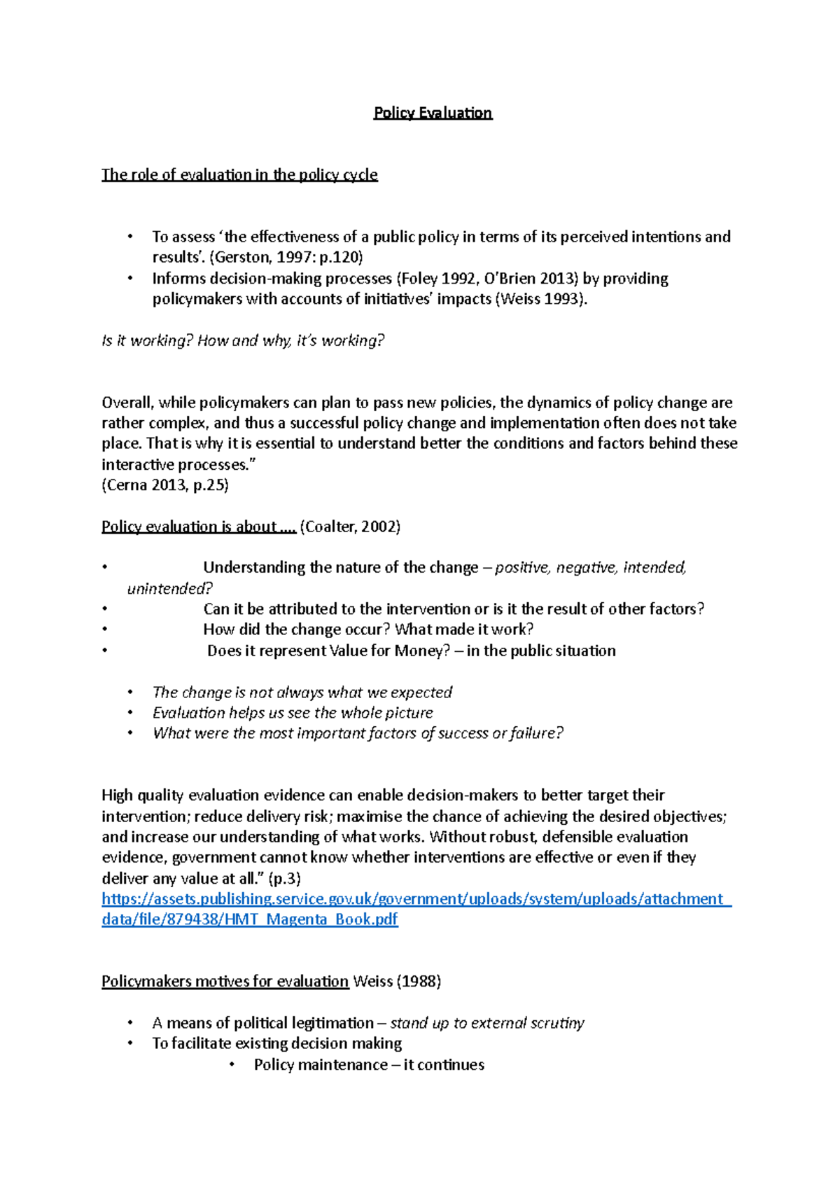 policy-evaluation-revision-notes-for-this-topic-policy-evaluation