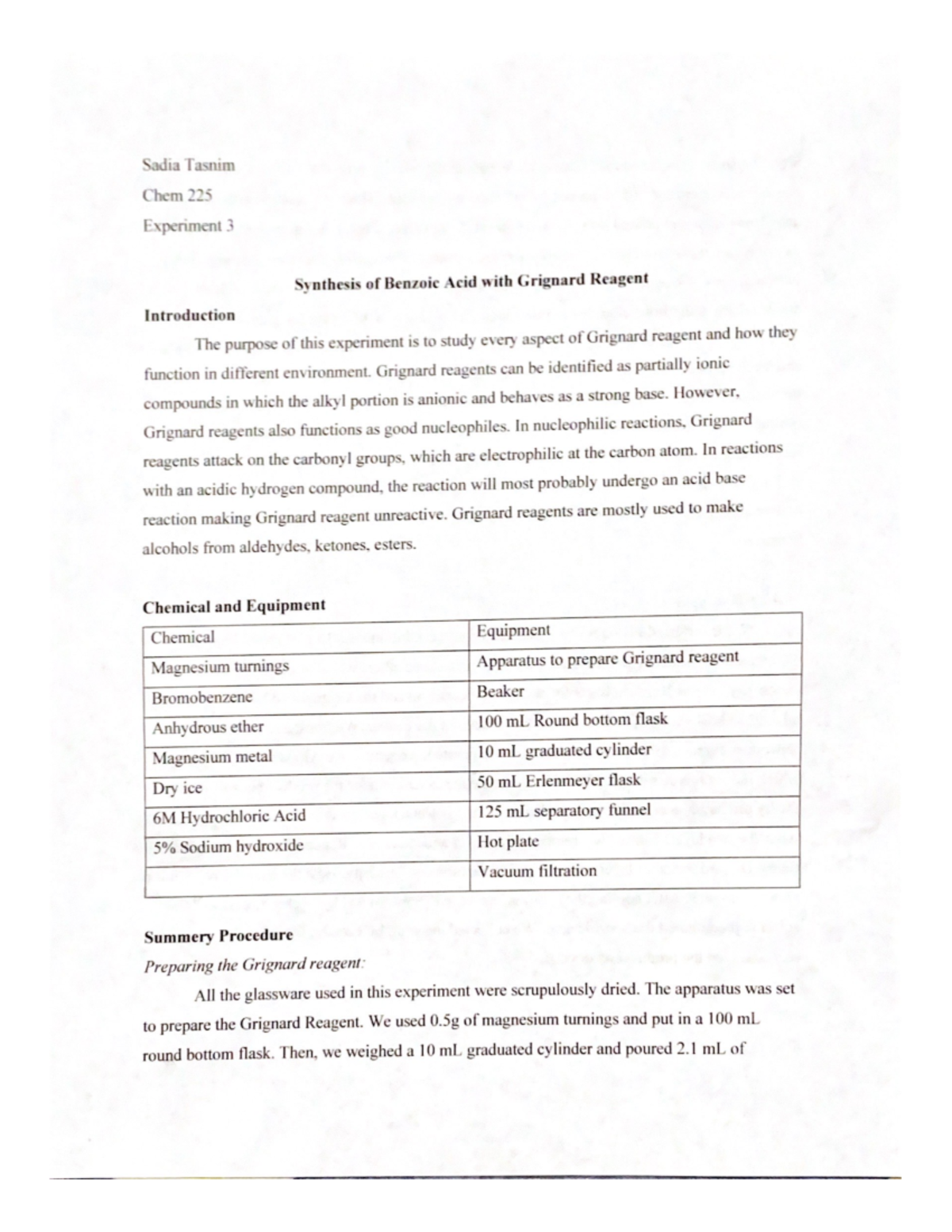 experiments organic chemistry lab pdf