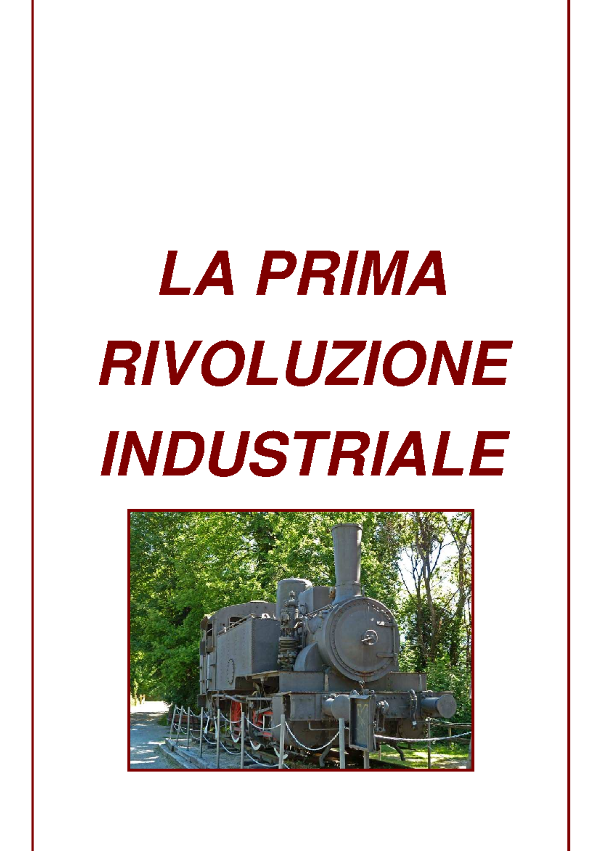 489438 Parte 1 Rivoluzione Industriale - LA PRIMA RIVOLUZIONE ...