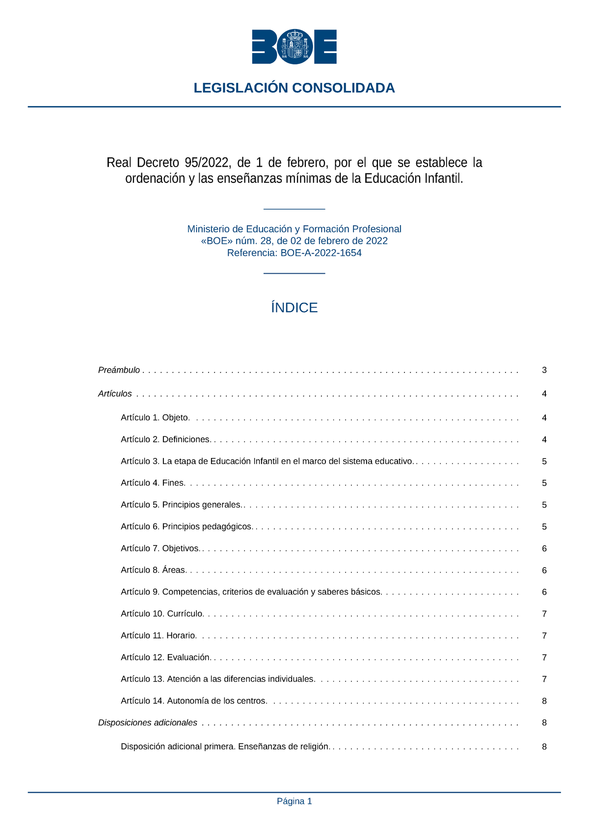 Real Decreto 95 2022 - Real Decreto 95/2022, De 1 De Febrero, Por El ...