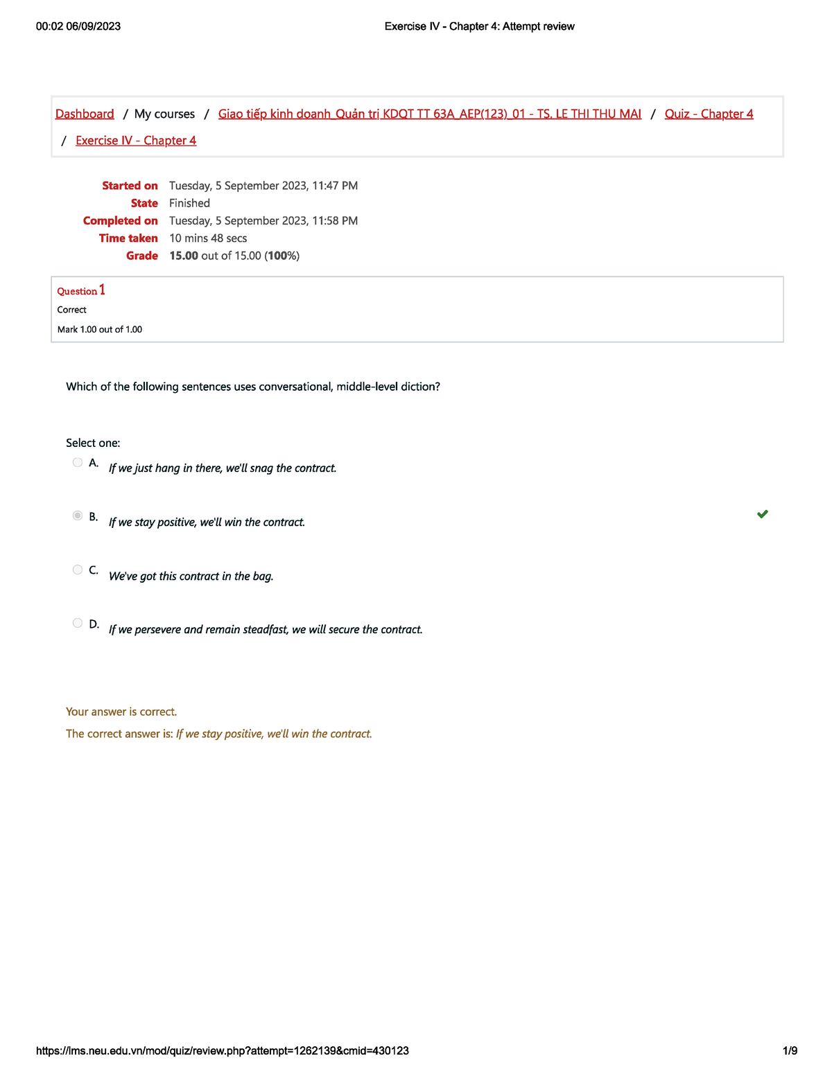 Chapter 4_Exercise 4_Business Com LMS - Business Communication - Studocu