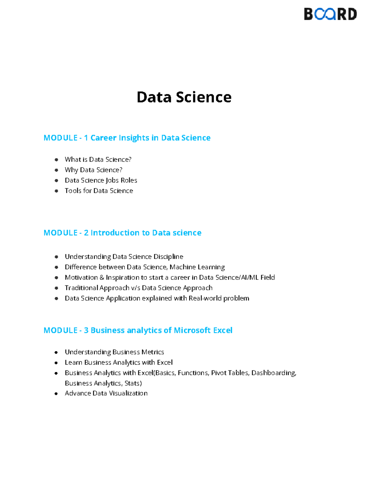 Free data science course - Data Science MODULE - 1 Career Insights in ...