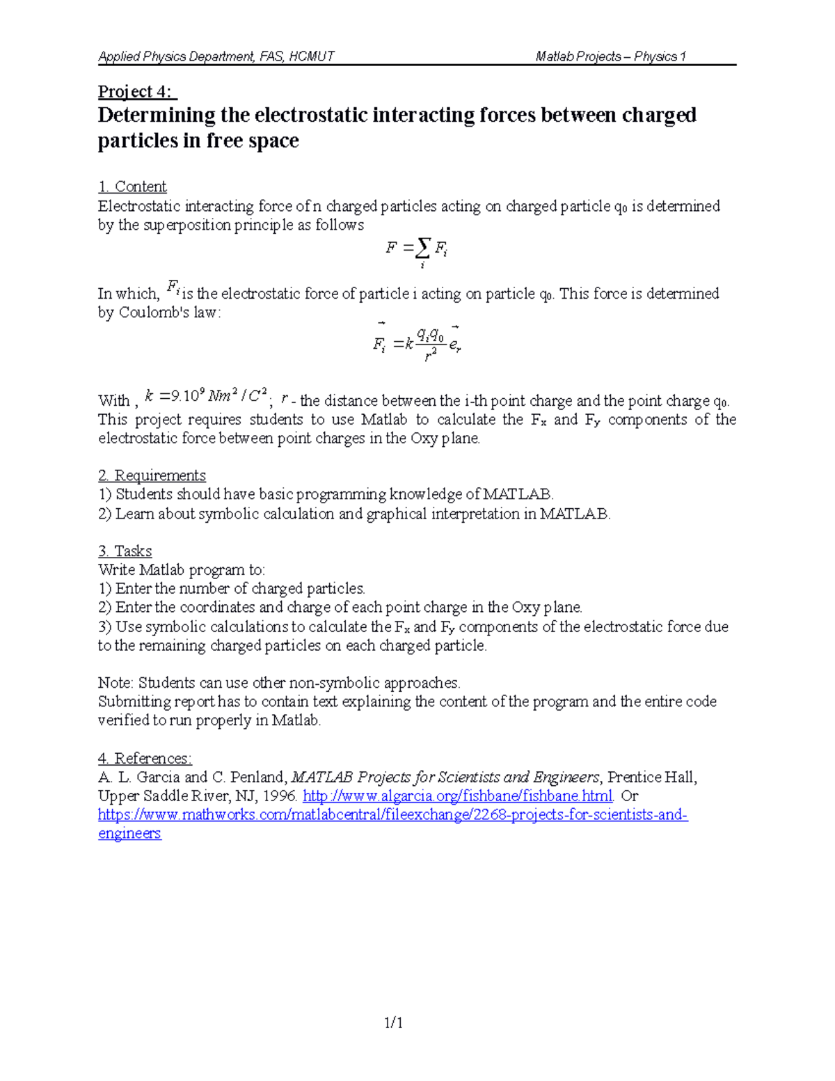 Project 04 - Applied Physics Department, FAS, HCMUT Matlab Projects ...