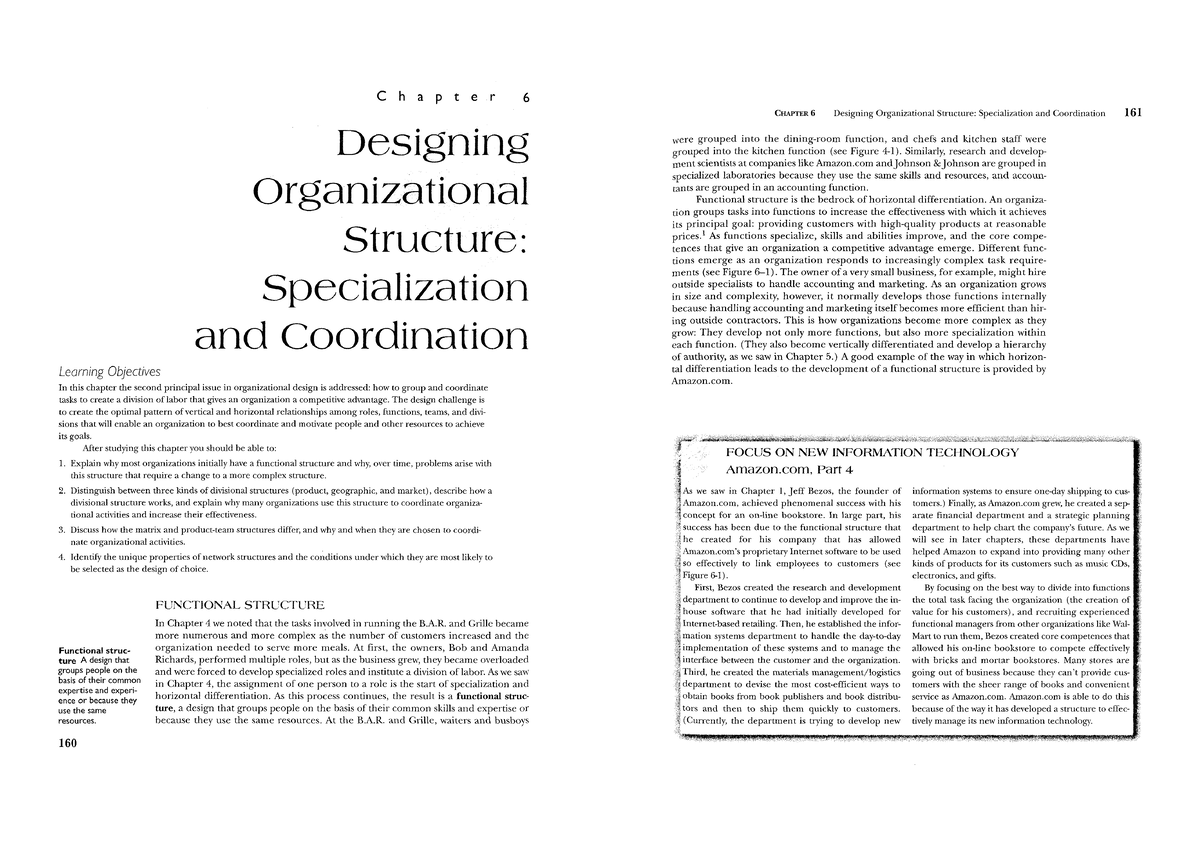 COMM391 - Tutorial - Designing Organisational Structure ...