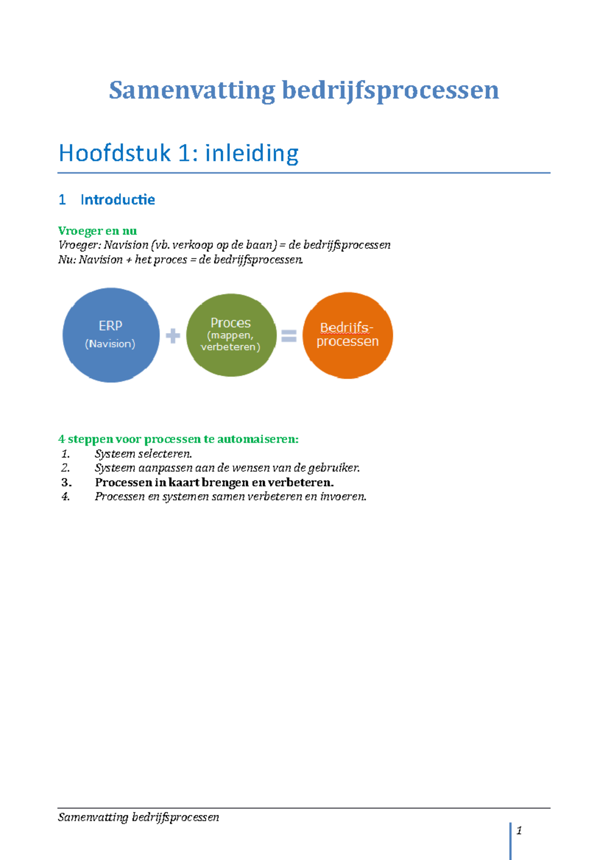 Bedrijfsprocessen-samenvatting Ffffff Ffff - Bedrijfsprocessen - KdG ...