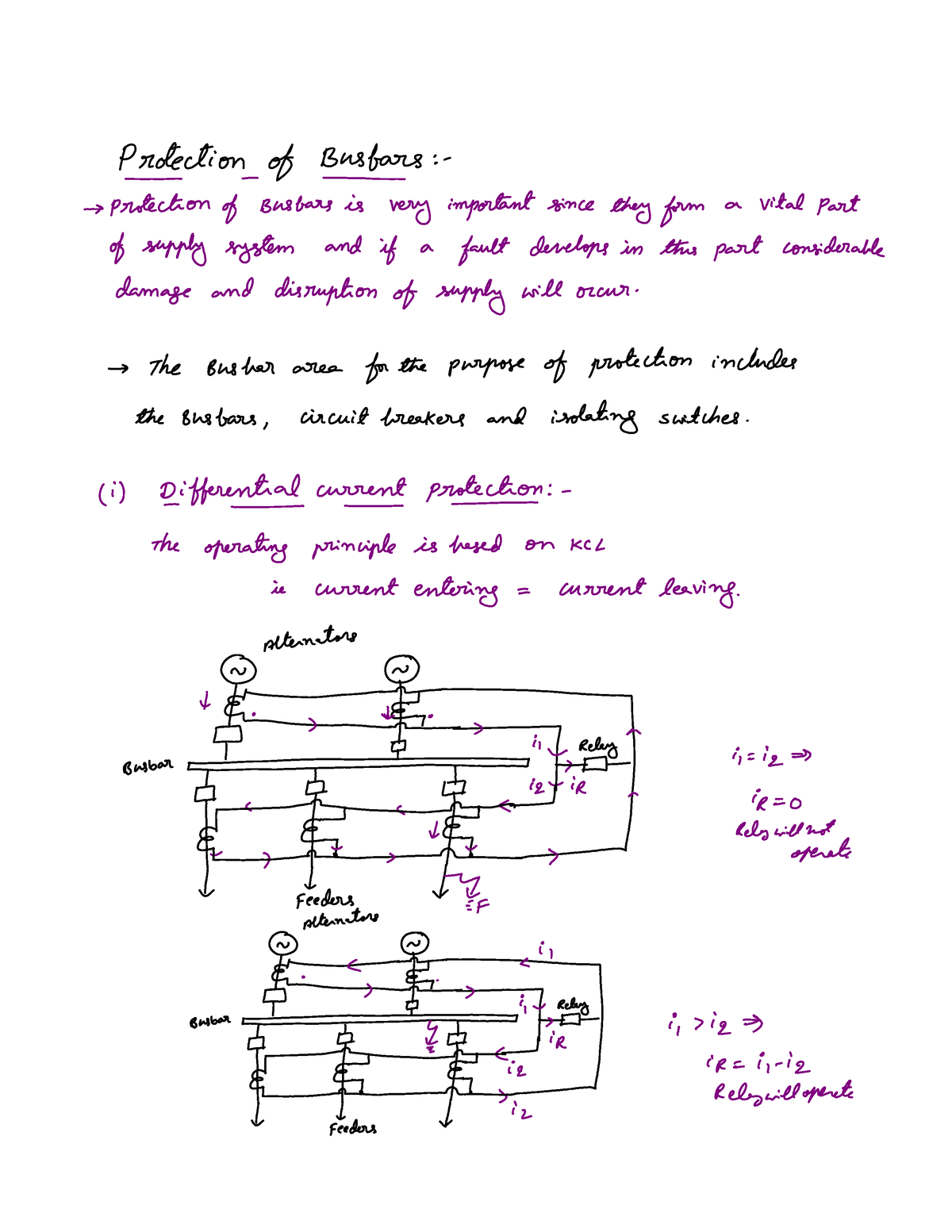 Protection of Busbars - Basic electrical engineering - Studocu