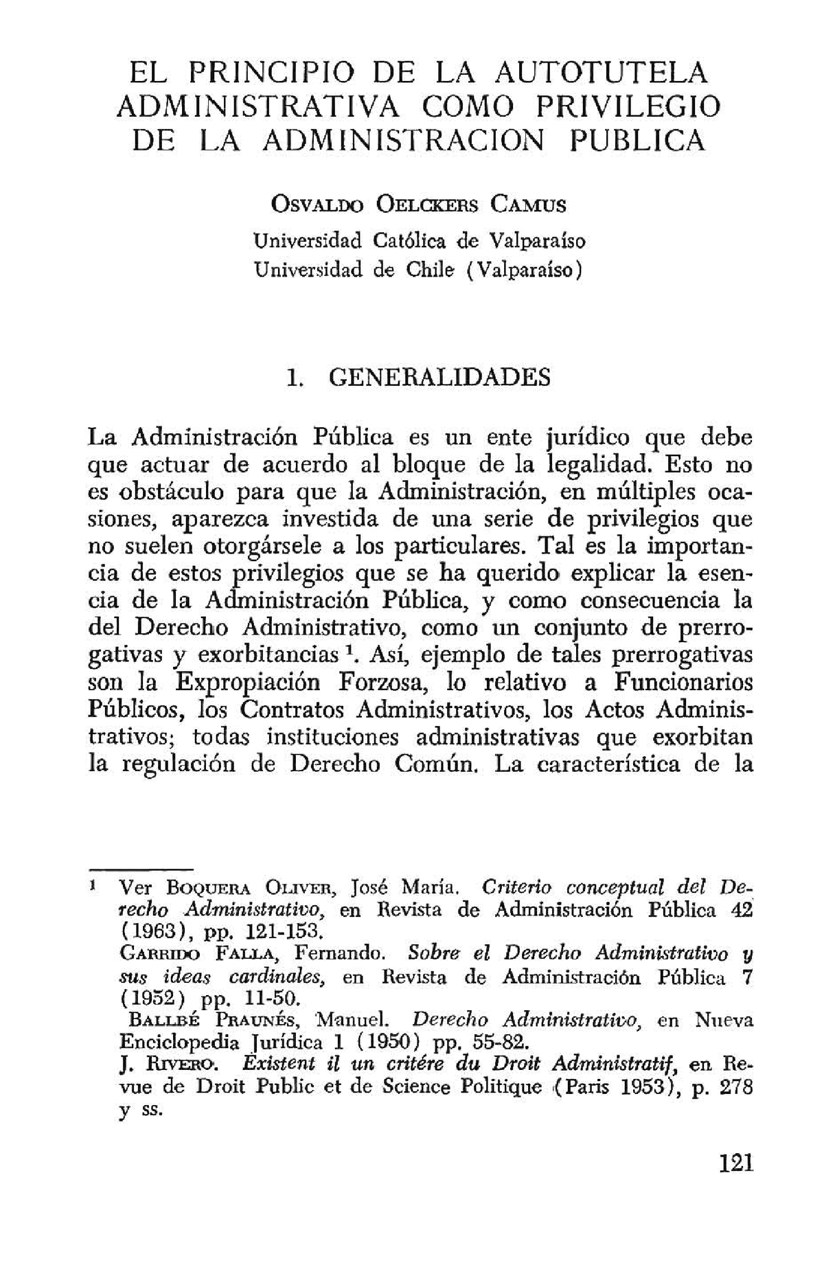 El Principio De La Autotutela Admnistrativa - EL PRINCIPIO DE LA ...