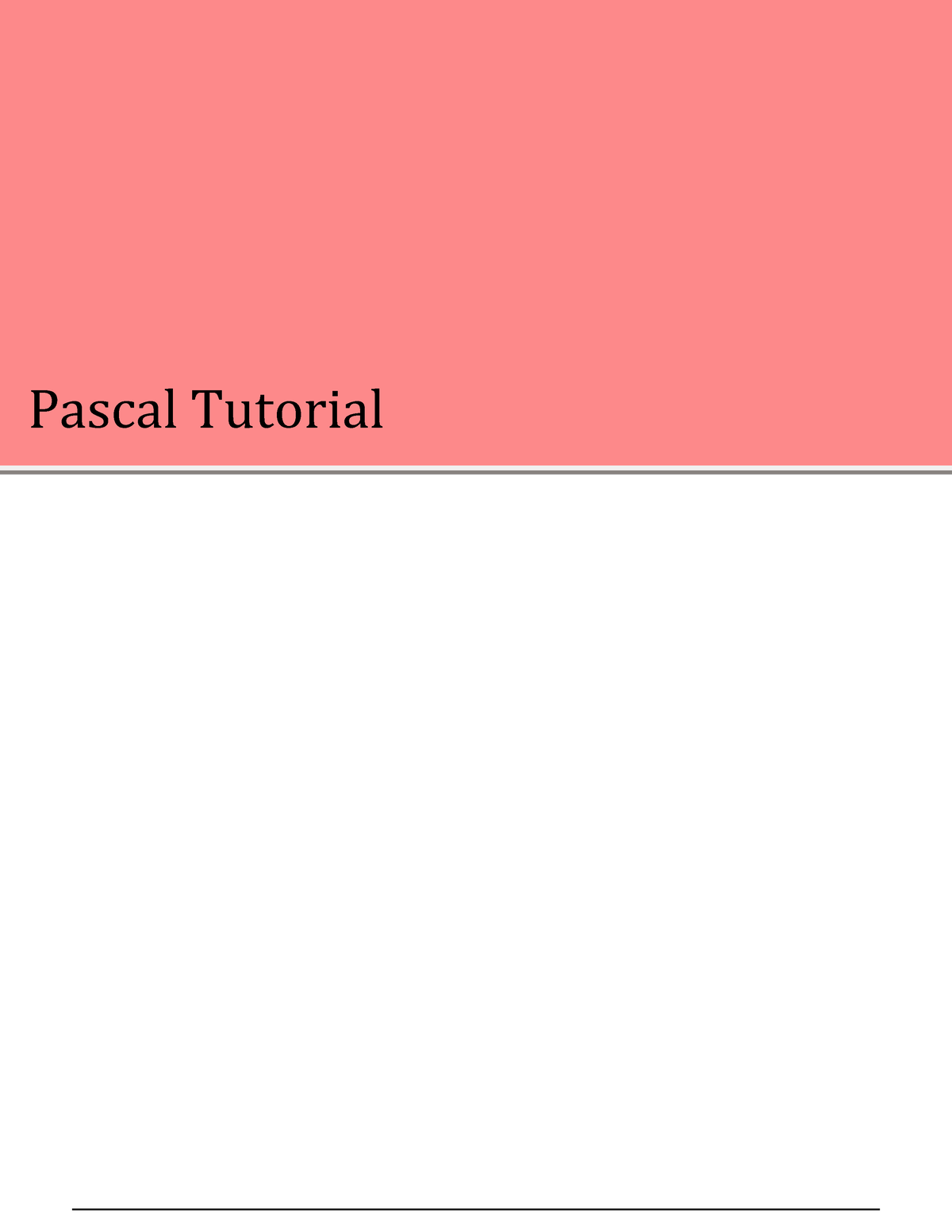 pascal-tutorial-dict-pascal-tutorial-pascal-tutorial-tutorialspoint