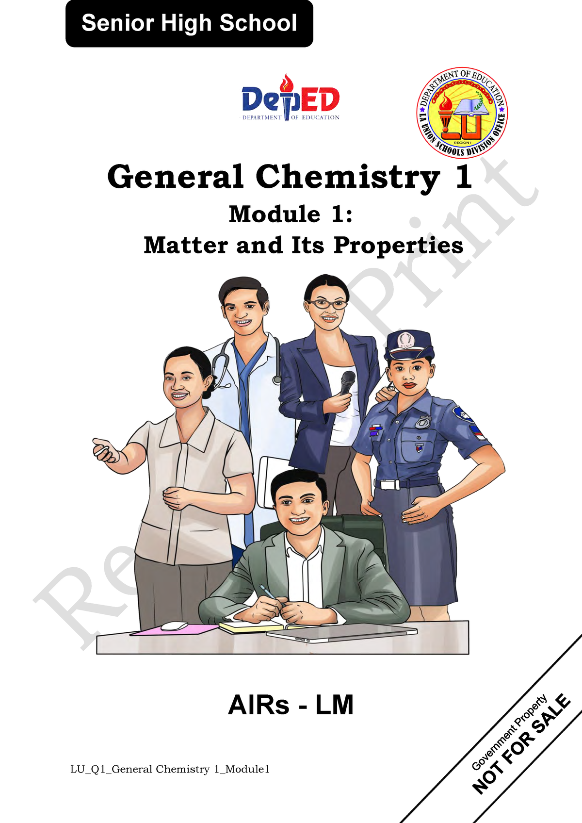 General Chemistry Grade 11 Module 1 Matter And Its Properties 