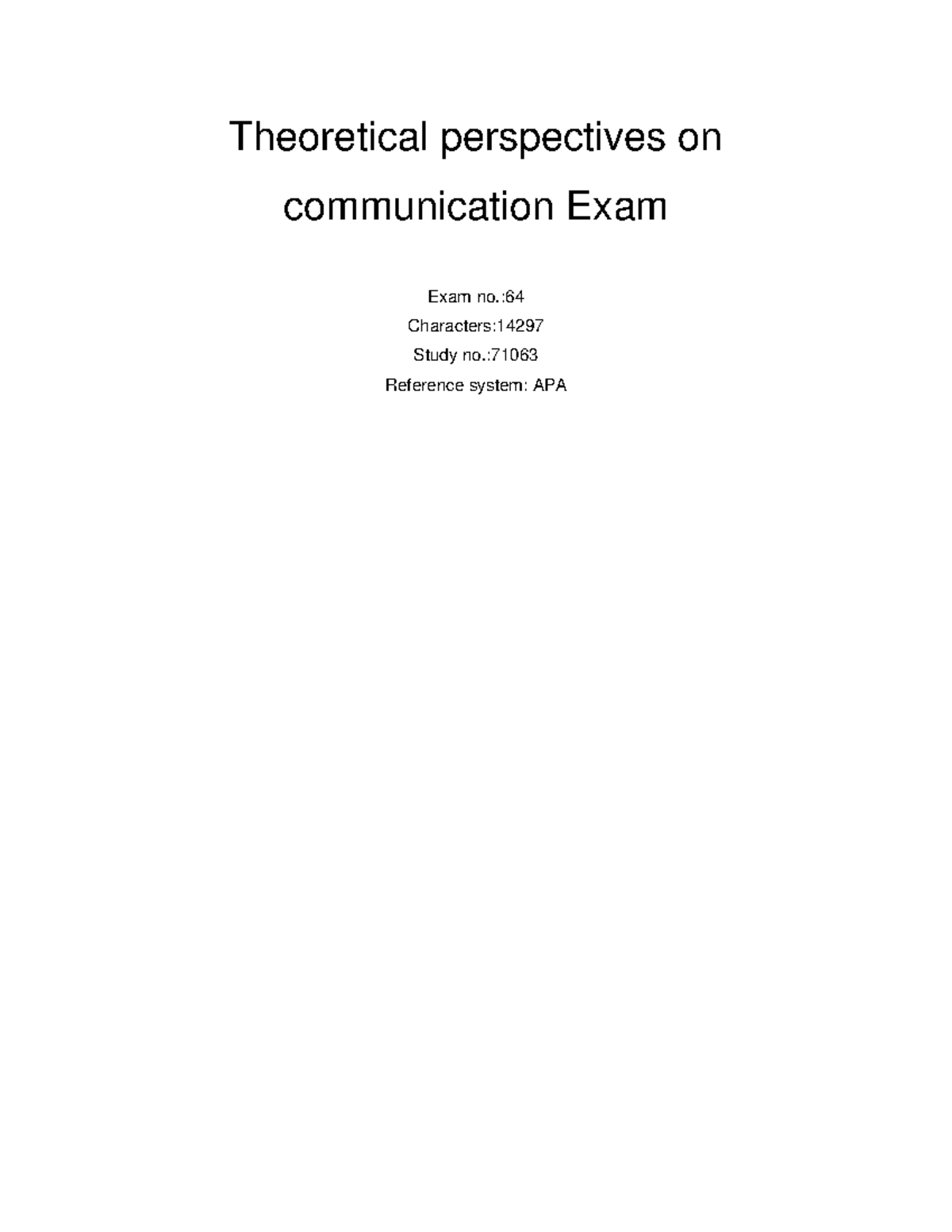 exam-in-theoretical-perspectives-on-communication-theoretical