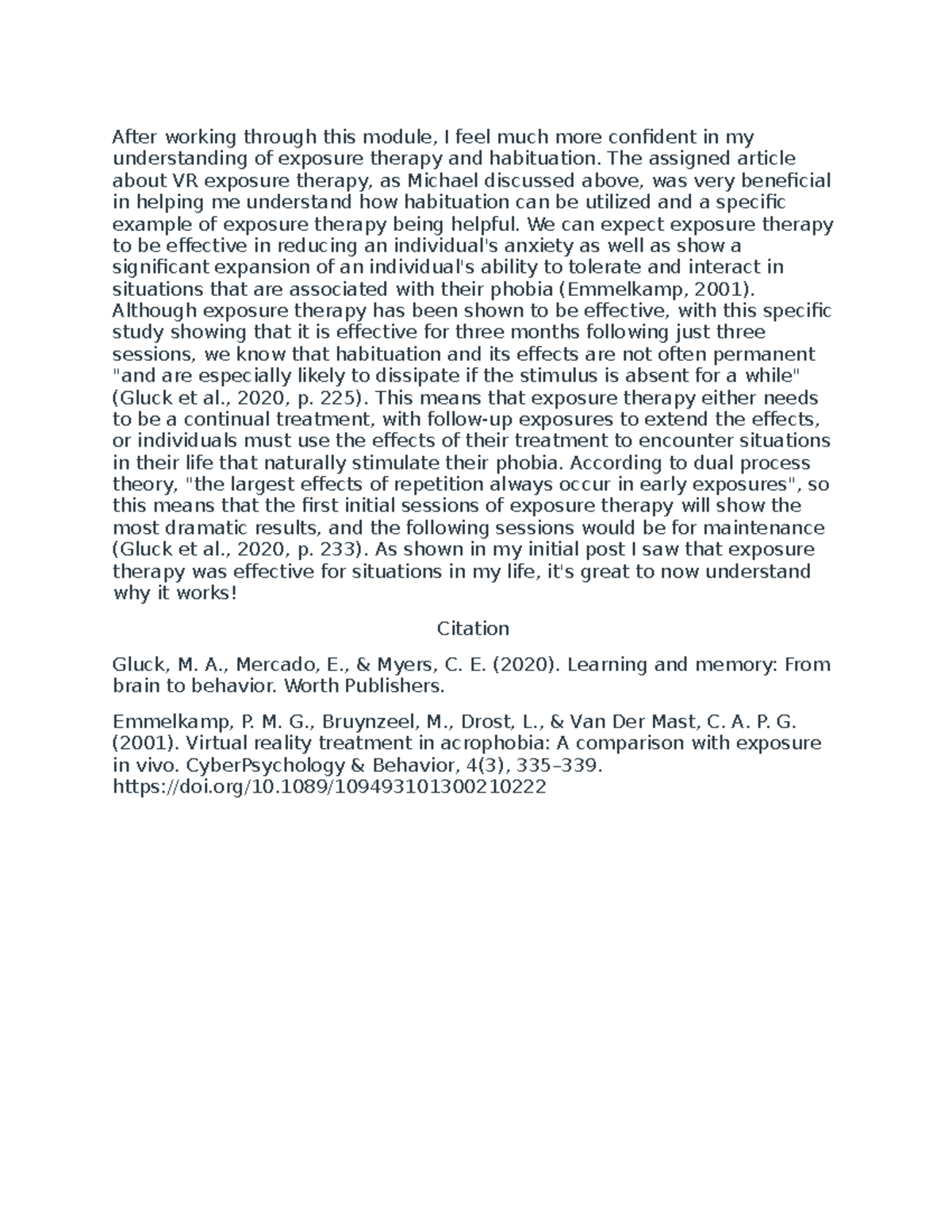 Discussion post 1 - Task: Before reading the text, answer one of the ...